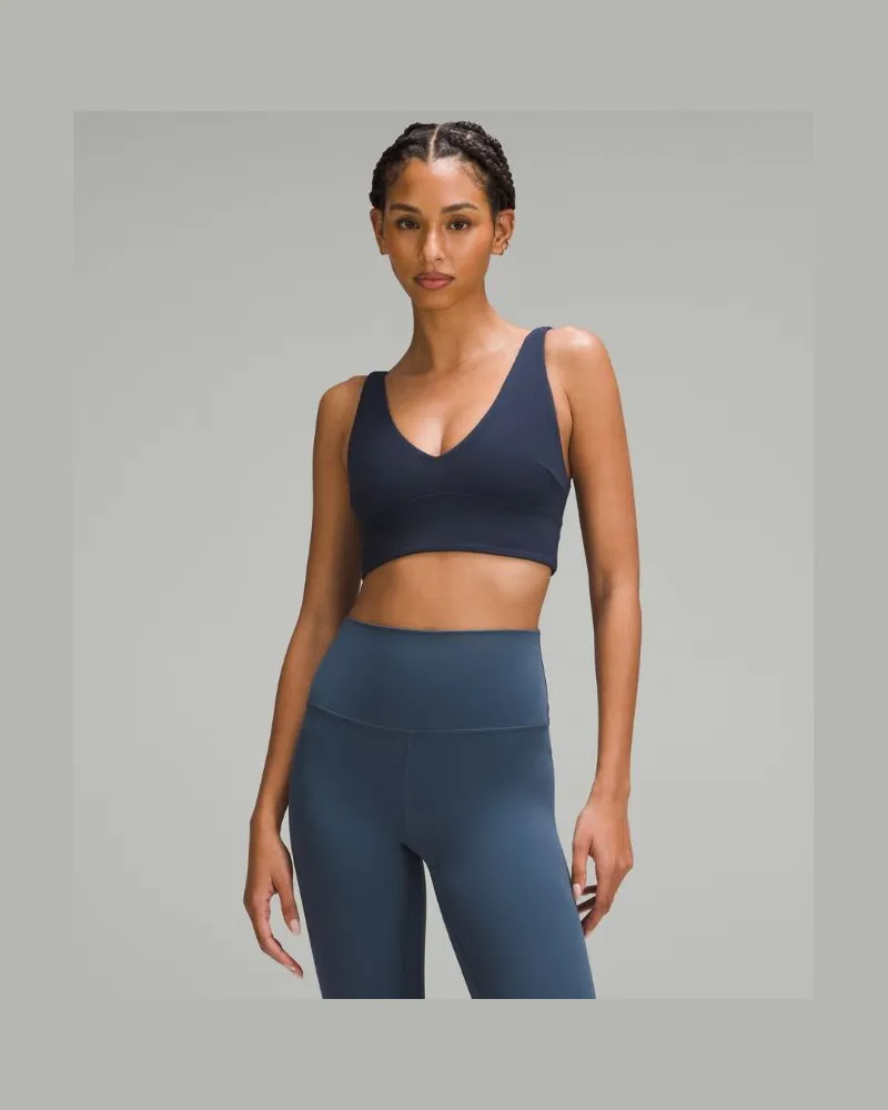 LULULEMON Align BH mit V-Ausschnitt Leichter Halt C/D-Cups für Frauen – Größe in True Navy True