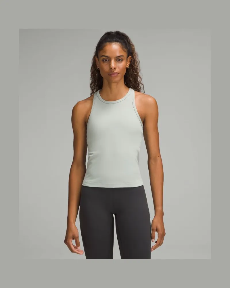 LULULEMON Align Racerback-Tanktop in Taillenlänge für Frauen – Größe in Jade Grey Jade