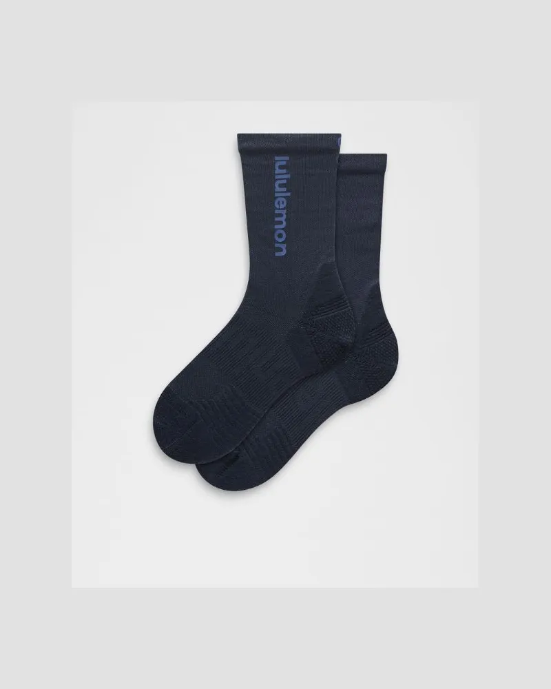 LULULEMON Power Stride Crew-Socken mit Polsterung im 3er-Pack Logo – Größe in True Navy True