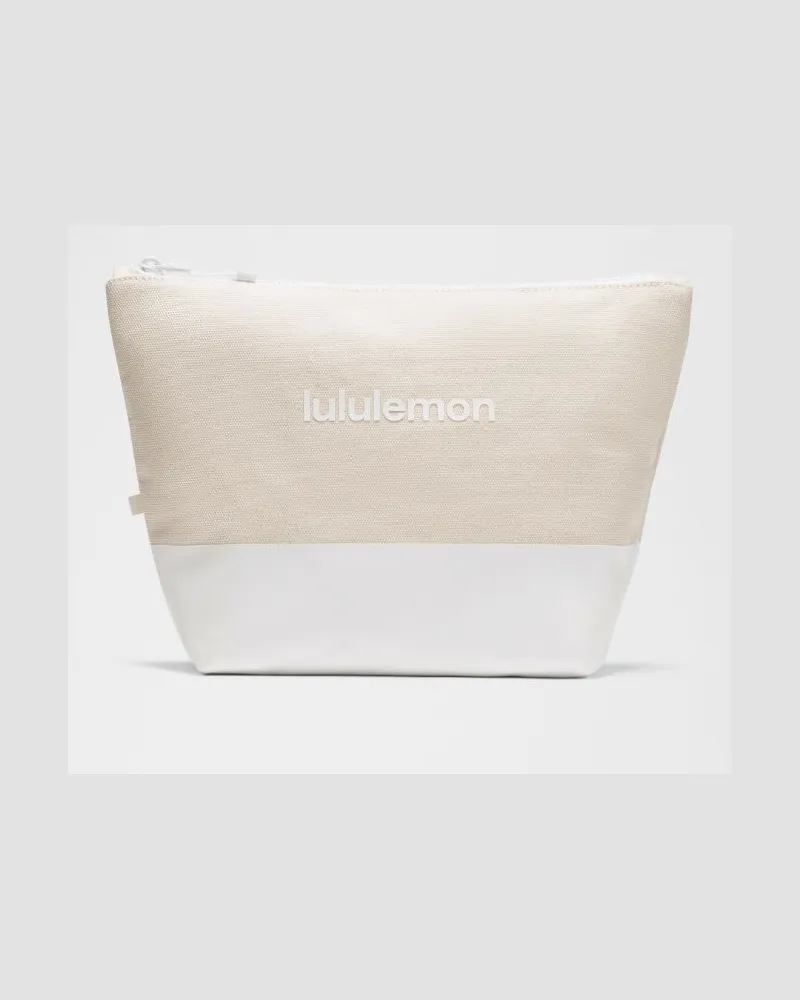 LULULEMON Canvas-Beutel Logo in Natural/White Natural