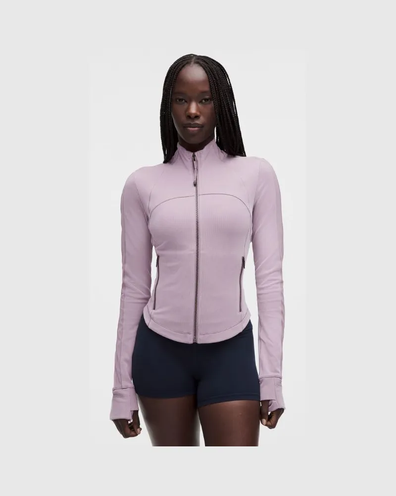 LULULEMON Define Jacke mit Mikrorippenstruktur Fließende Silhouette für Frauen – Größe in Lotus Lavender Lotus