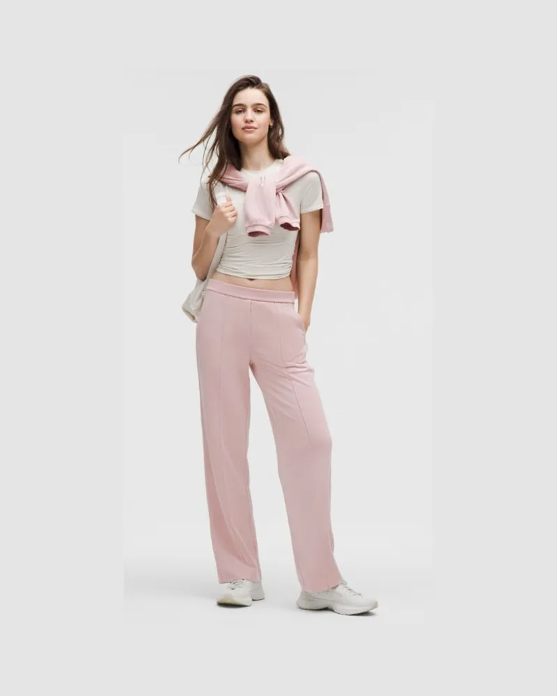 LULULEMON Faltenhose mit mittelhohem Bund aus Softstreme Regular für Frauen – Größe in Mink Berry Mink