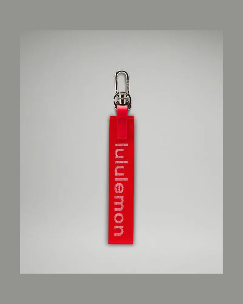 LULULEMON Never Lost Schlüsselanhänger in Lululemon Red/White Lululemon