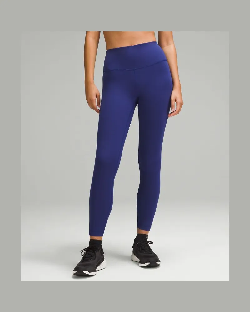LULULEMON Wunder Train Leggings mit hohem Bund für Frauen – 64 cm – Größe in Larkspur Larkspur