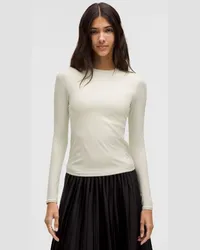 LULULEMON Wundermost Ultraweiches Langarmshirt mit Rundhalsausschnitt aus Nulu Bone