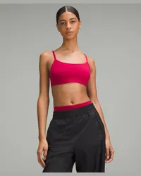 LULULEMON Wunder Train Racer-BH mit Trägern Leichter Halt C/D-Cups Ruby