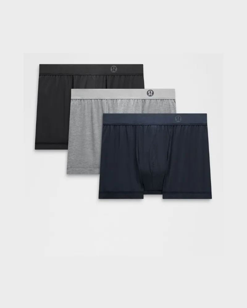 LULULEMON Always In Motion Boxershorts 3er-Pack Schwarz