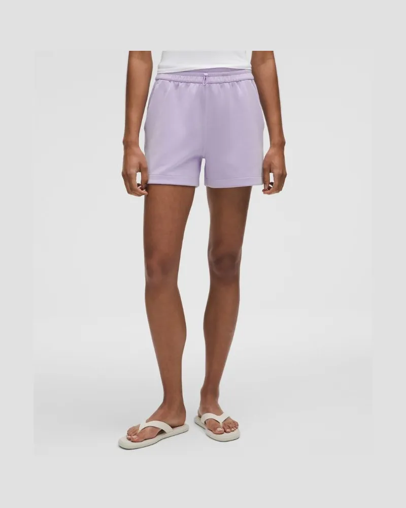 LULULEMON Softstreme Shorts mit hohem Bund für Frauen – 10 cm – Größe in Lavender Frost Lavender