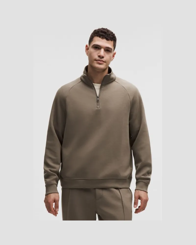 LULULEMON Smooth Spacer Pullover mit kurzem Reißverschluss für Männer – Größe in Nomad Nomad