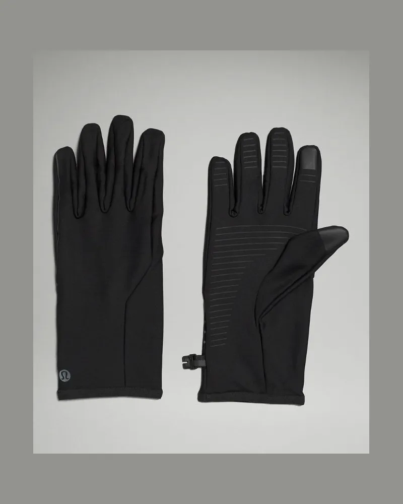 LULULEMON Fast and Free Laufhandschuhe aus – Größe in Black Black