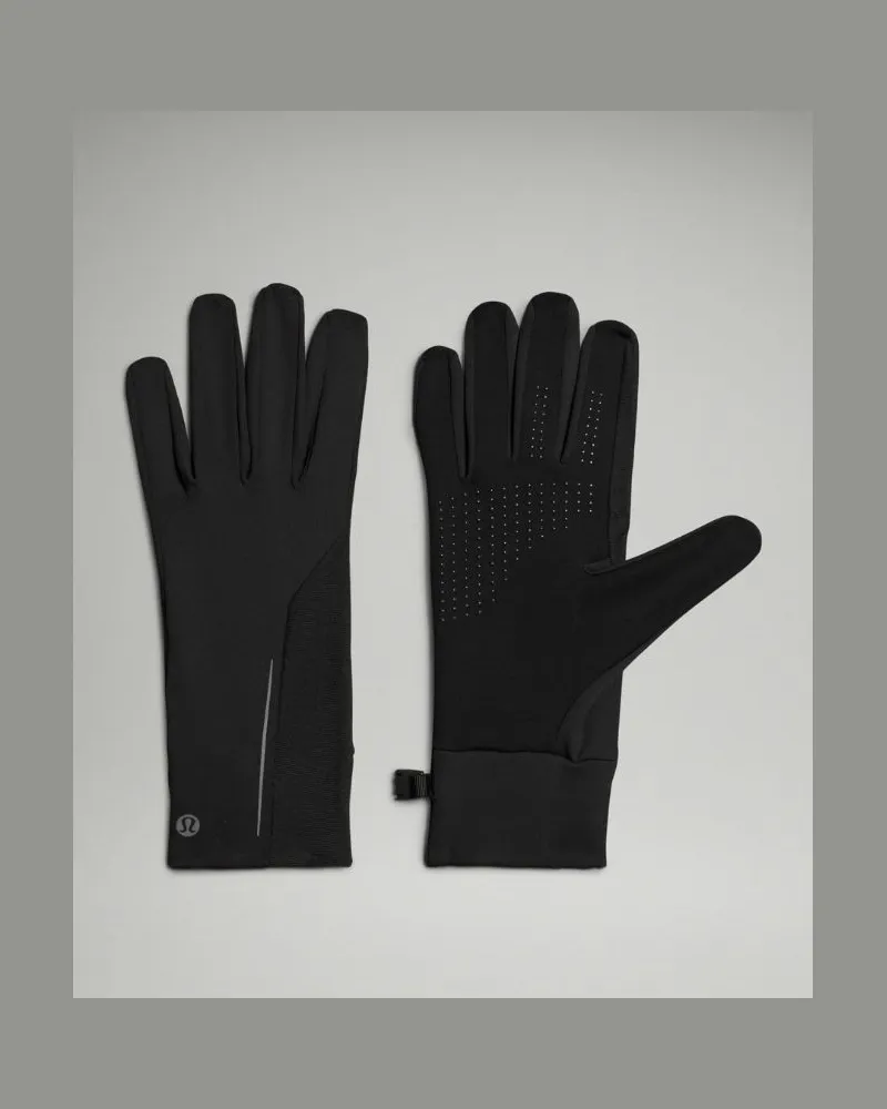 LULULEMON Fast and Free Laufhandschuhe aus – Größe in Black Black