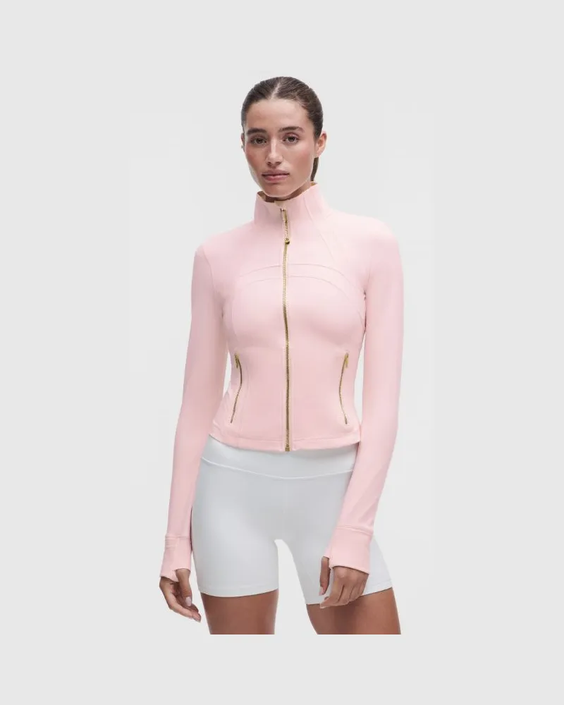 LULULEMON Define Crop-Jacke Nulu für Frauen – Gold – Größe Pink