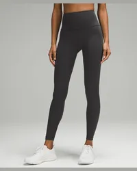 LULULEMON Wunder Train Leggings aus geripptem Material mit hohem Bund Graphite