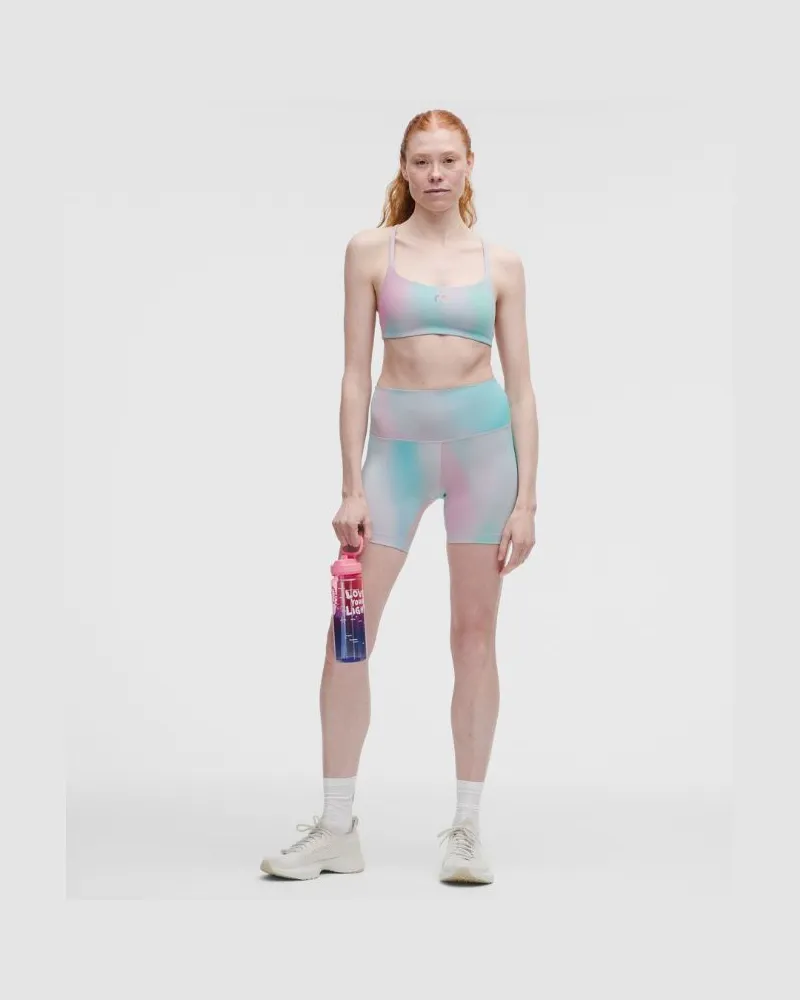 LULULEMON Wunder Train Shorts mit hohem Bund Pride für Frauen – 15 cm – Größe in Luminous Glow Multi Luminous