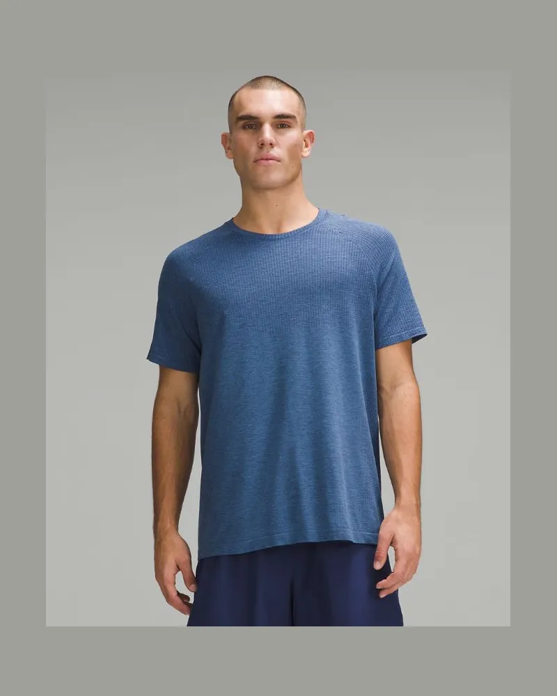 LULULEMON Metal Vent Tech Kurzarmshirt für Männer – Größe in Night Sea/Soft Denim Night