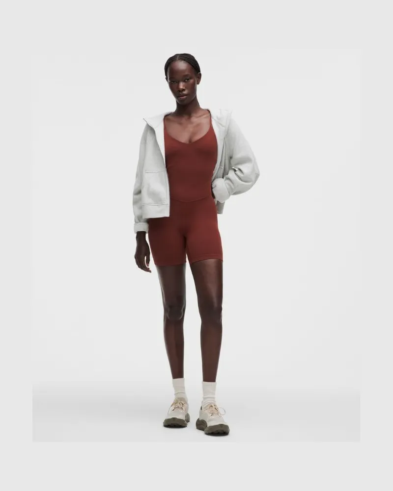 LULULEMON Align Body mit Spaghettiträgern Leichter Halt für A/B-Cups für Frauen – 15 cm – Größe in Cranberry Charm Cranberry