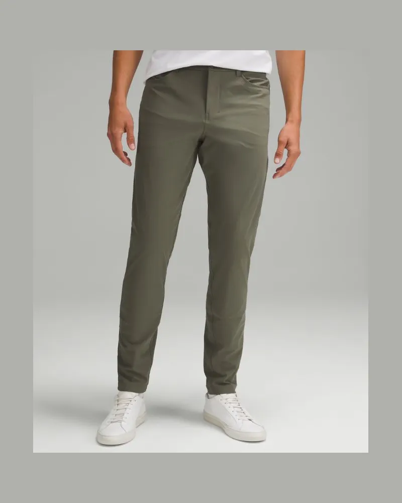 LULULEMON ABC Hose im Slim Fit mit 5 Taschen Warpstreme für Männer – 81 cm – Größe in Army Green Army