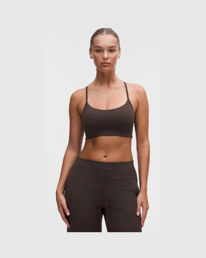 LULULEMON Flow Y-BH mit leichtem Halt für C/D-Cups es Design für Frauen – Größe in Mahogany Muse Mahogany