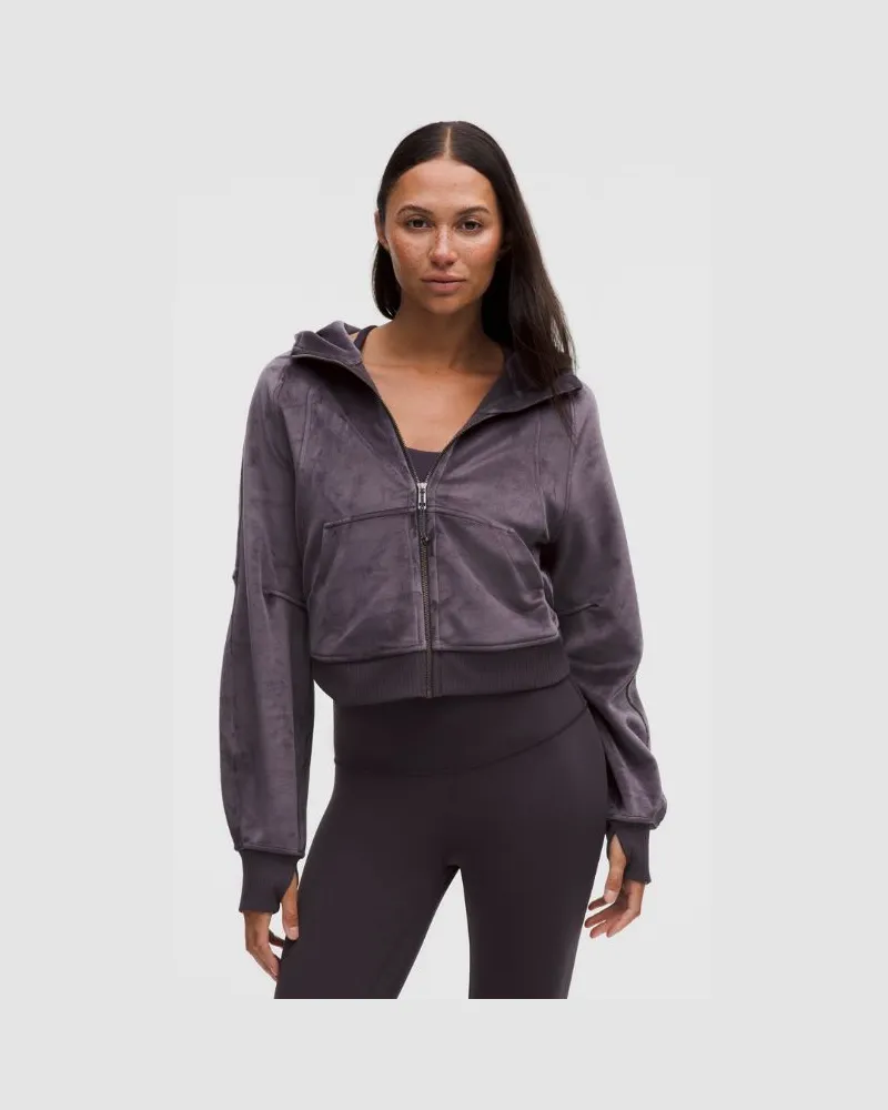 LULULEMON Scuba Oversized-Hoodie mit durchgehendem Reißverschluss für Frauen – Größe in Atmospheric Purple Atmospheric