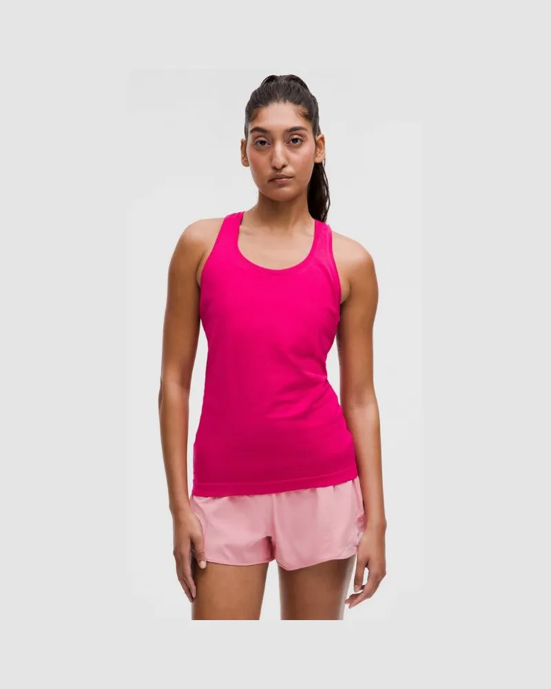 LULULEMON Swiftly Tech Tanktop mit Racerback 2.0 Hüftlänge für Frauen – Größe in Passionate Passionate