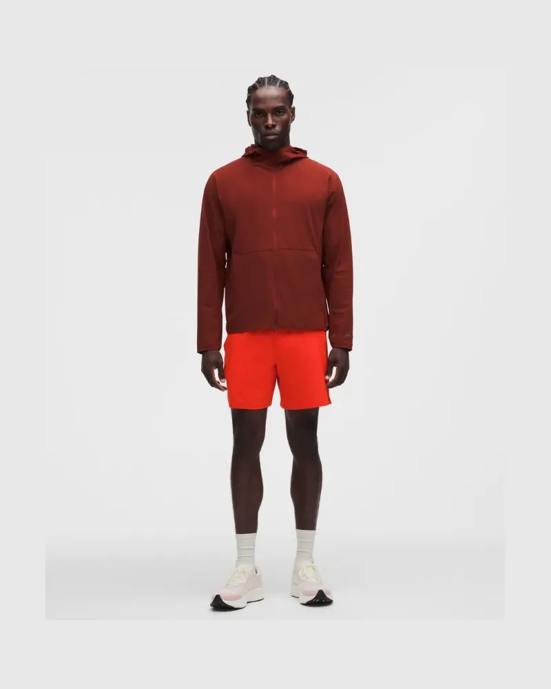 LULULEMON Pace Breaker Shorts ohne Liner für Männer – 18 cm – Größe in Cherry Ember Cherry