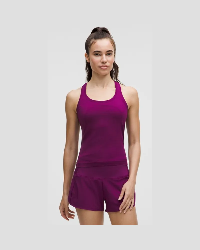 LULULEMON Swiftly Tech Tanktop mit Racerback 2.0 Taillenlänge für Frauen – Größe in Chilled Grape Chilled