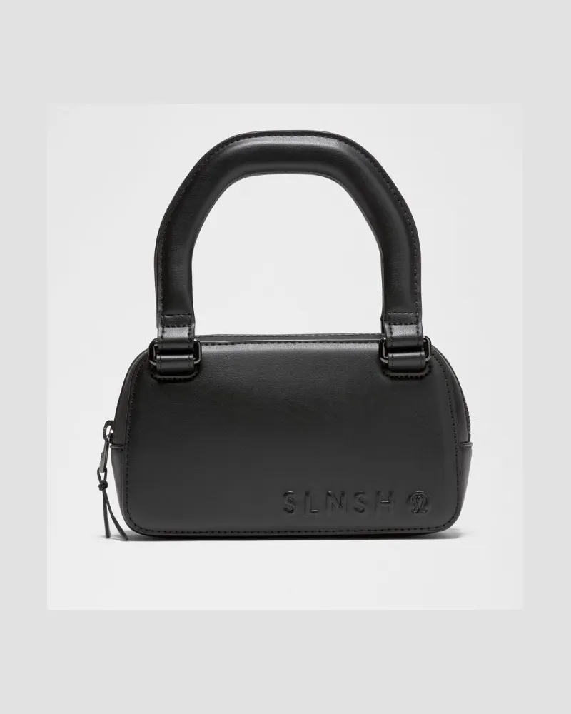 LULULEMON Mini-Gürteltasche mit Griff SLNSH Kollektion in Black/True Tangerine Black