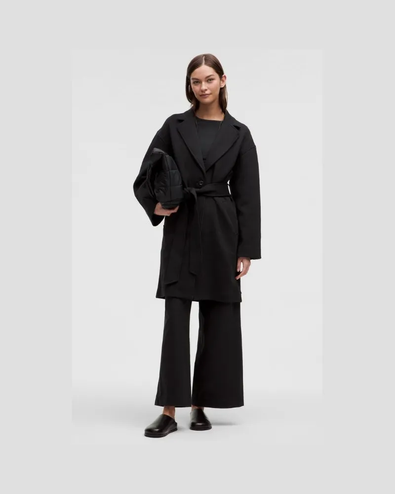 LULULEMON Wrap-Mantel aus mit Gürtel für Frauen – Größe in Black Black