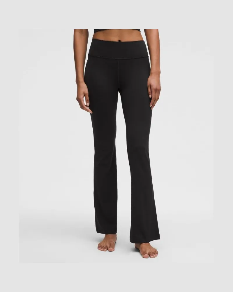 LULULEMON Groove Hose mit ausgestelltem Bein und hohem Bund aus Nulu Tall für Frauen – Größe in Black Black