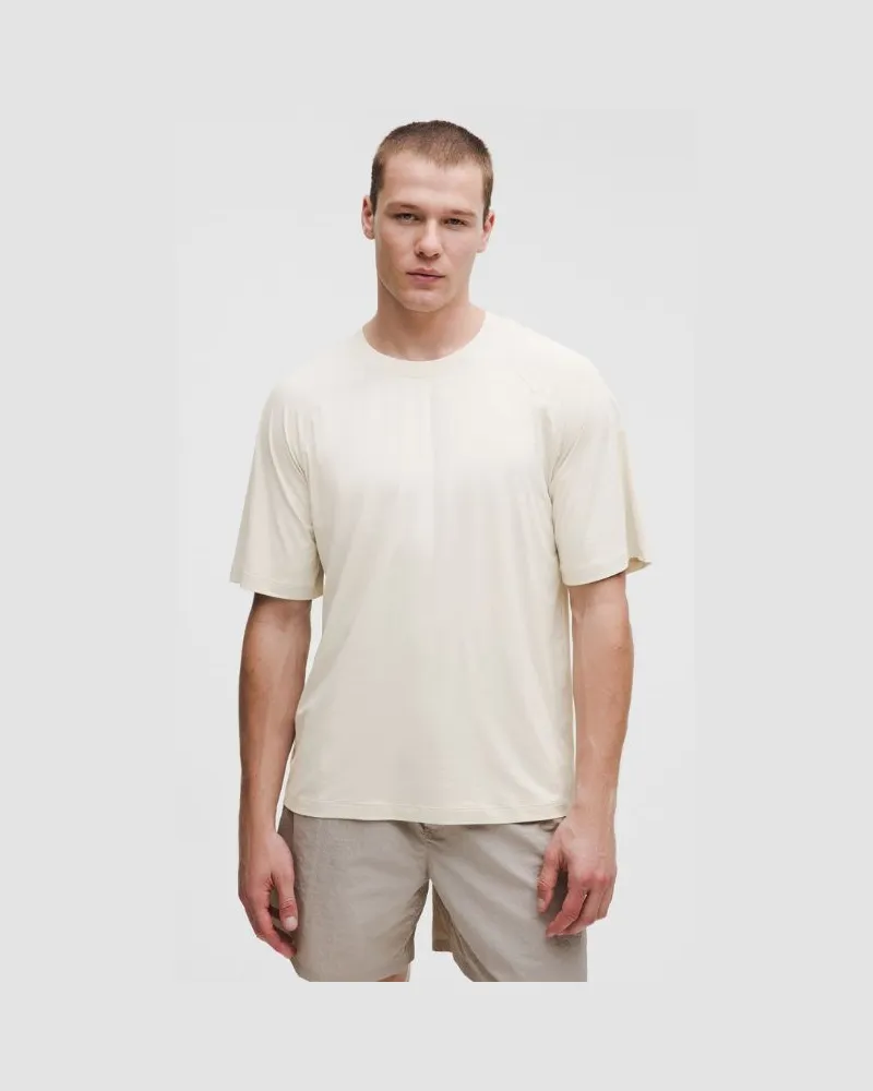 LULULEMON UV-Protective Short-Sleeve Shirt für Männer – Größe in Light Ivory Light