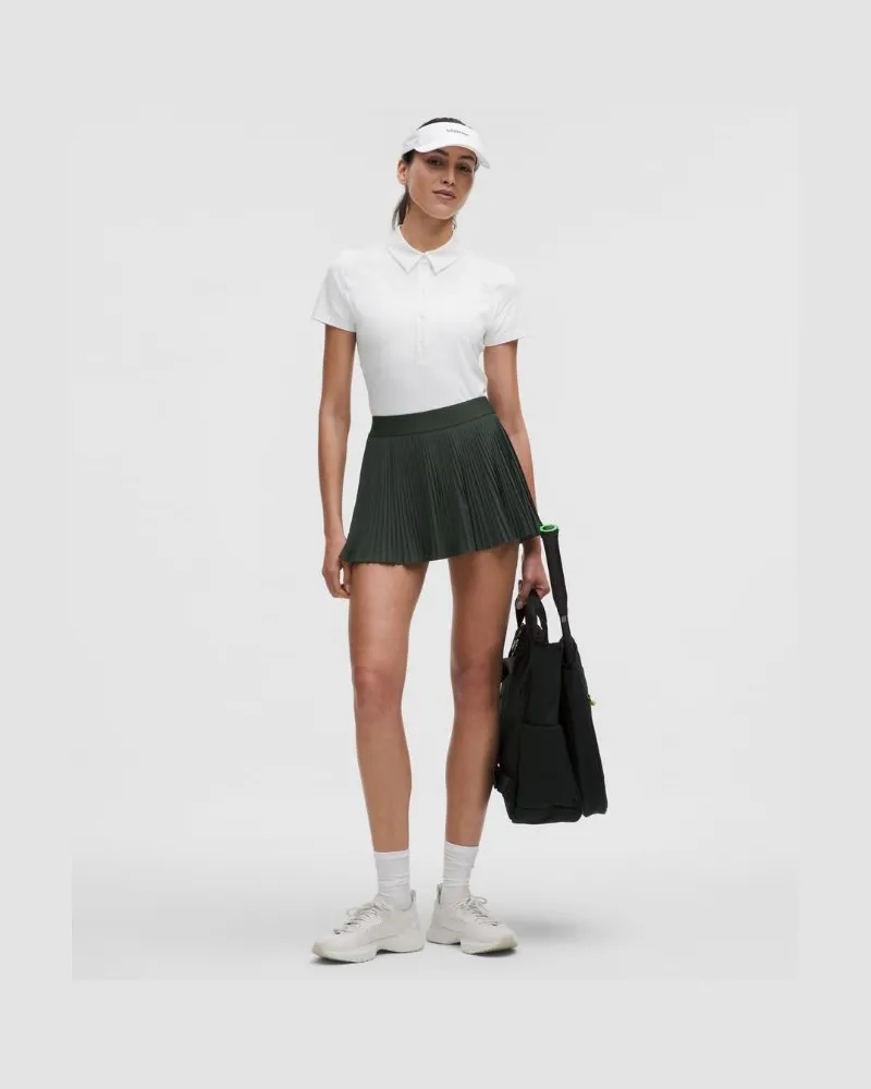 LULULEMON Tennisrock mit hohem Bund und Falten für Frauen – Größe in Rainforest Green Rainforest