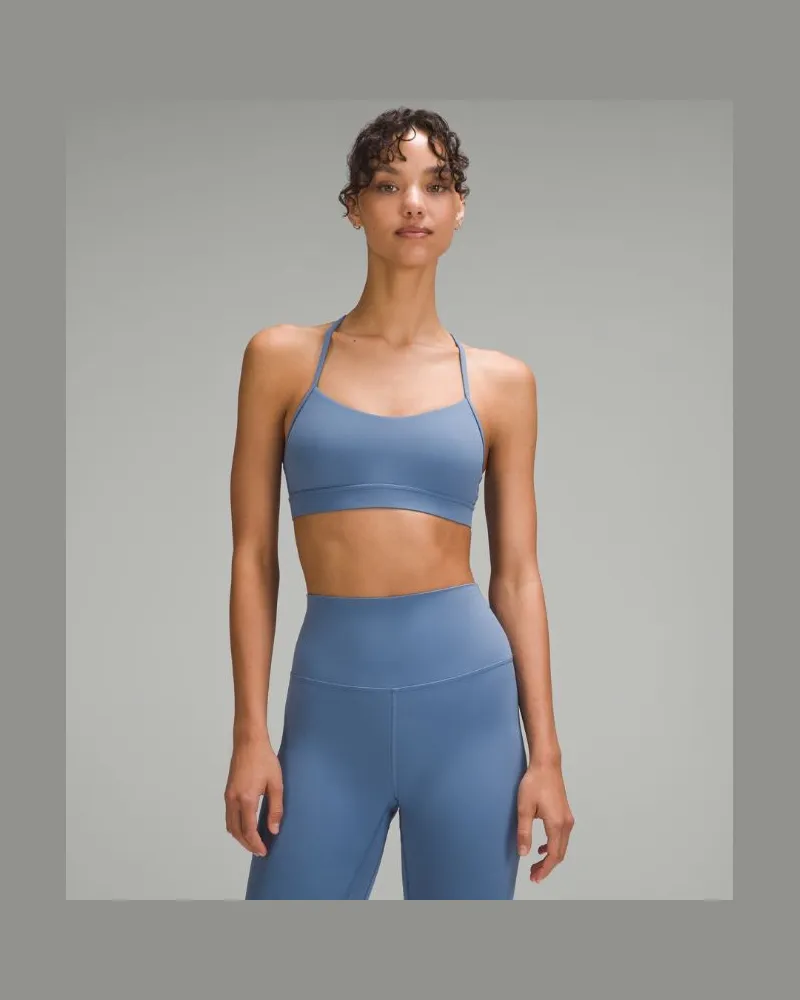 LULULEMON Flow Y BH Nulu Leichter Halt A/C-Cups Oasis