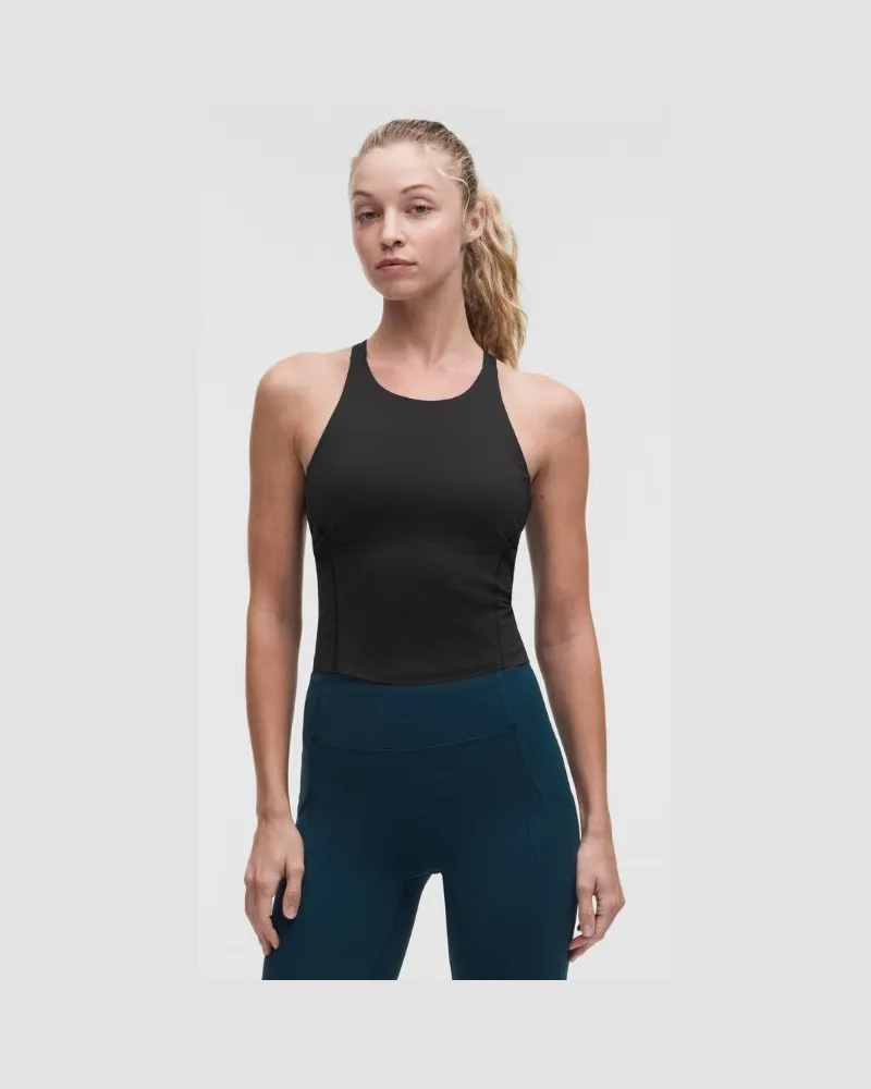 LULULEMON Fast and Free-Tanktop Mittlerer Halt für B/C-Cups für Frauen – Größe in Schwarz Schwarz