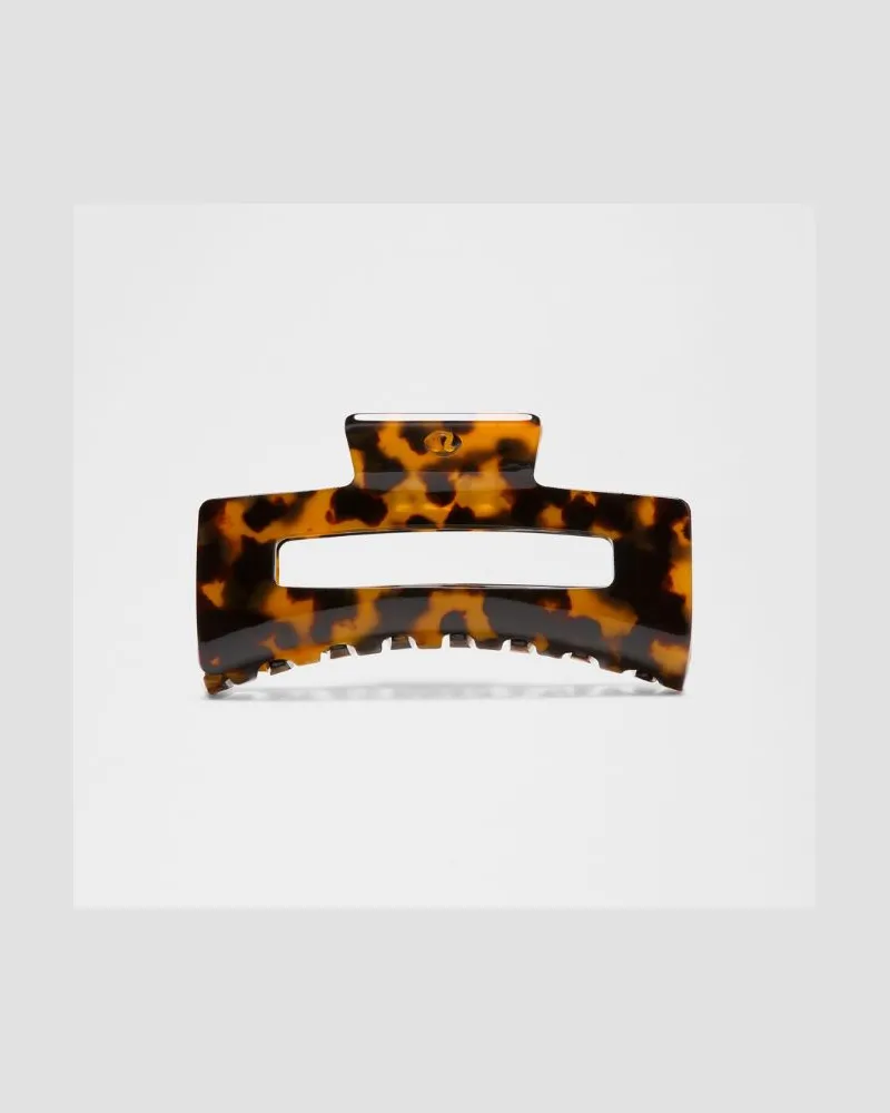 LULULEMON Extragroße Krallen-Haarspange in French Press/Burnt Caramel French