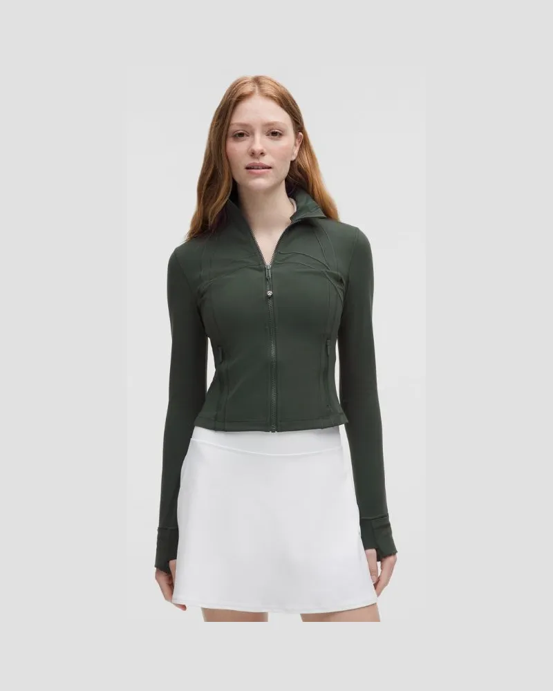 LULULEMON Define Crop-Jacke Nulu für Frauen – Größe in Rainforest Green Rainforest