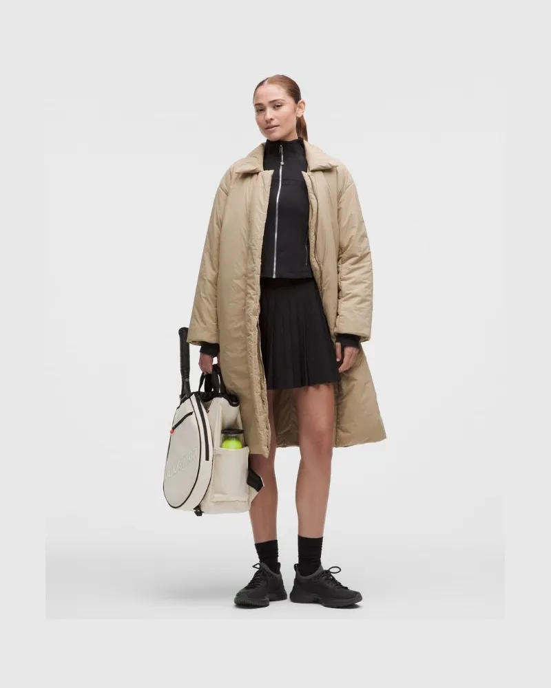 LULULEMON Isolierter ThermoZen-Regenmantel für Frauen – Khaki – Größe Rumble