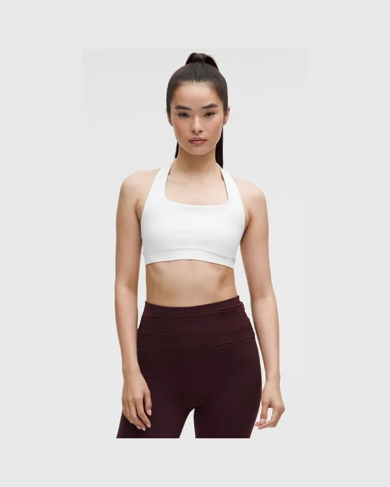 LULULEMON FlexyFlex Yoga-BH mit T-Trägern hinten Leichter Halt für A–C-Cups für Frauen – Größe in White White