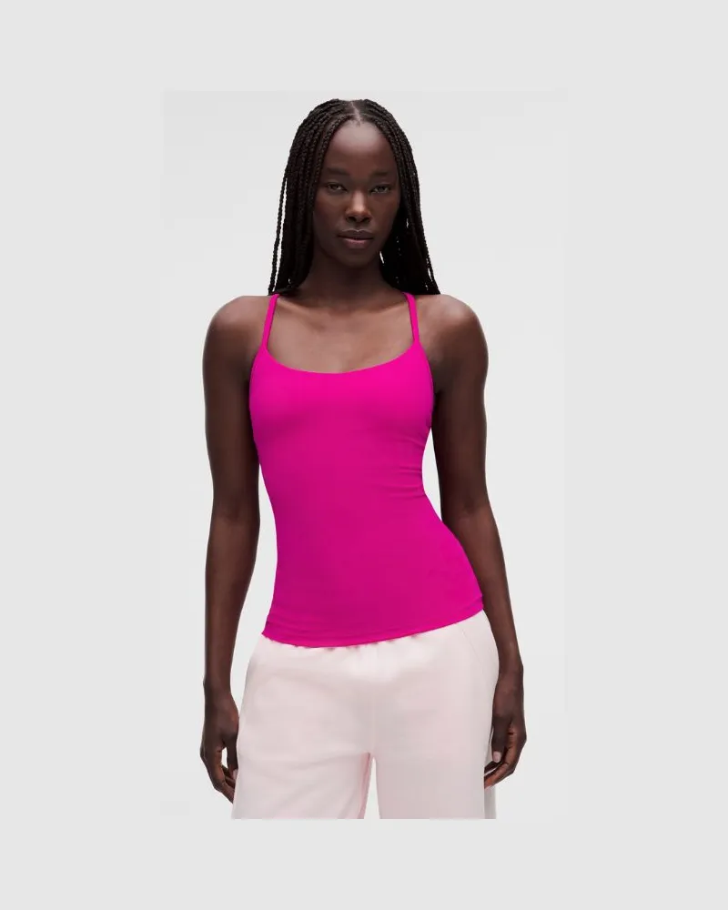 LULULEMON Flow Y Tanktop Leichter Halt für B/C-Cups für Frauen – Größe in Pink Flare Pink