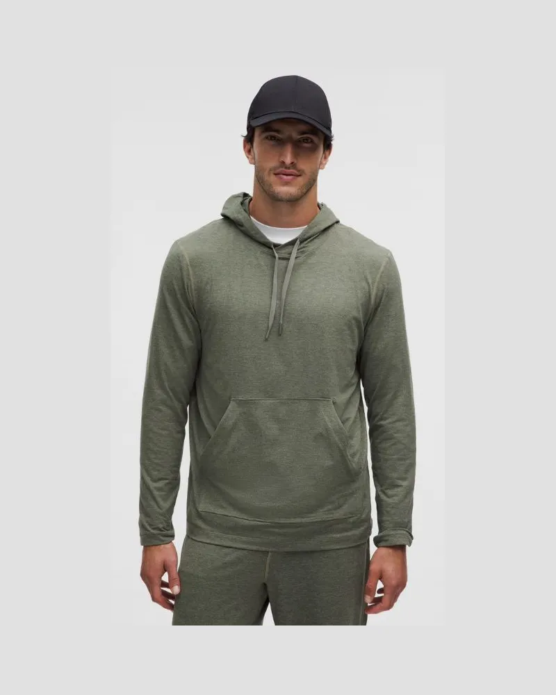 LULULEMON Soft Jersey Hoodie für Männer – Größe in Heathered Palm Deco/Heathered Bay Leaf Heathered