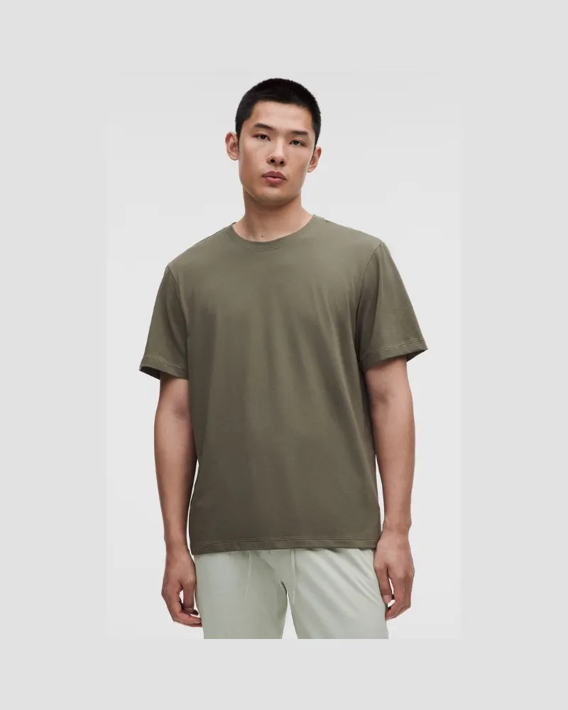 LULULEMON Zeroed In Kurzarmshirt für Männer – Größe in Army Green Army