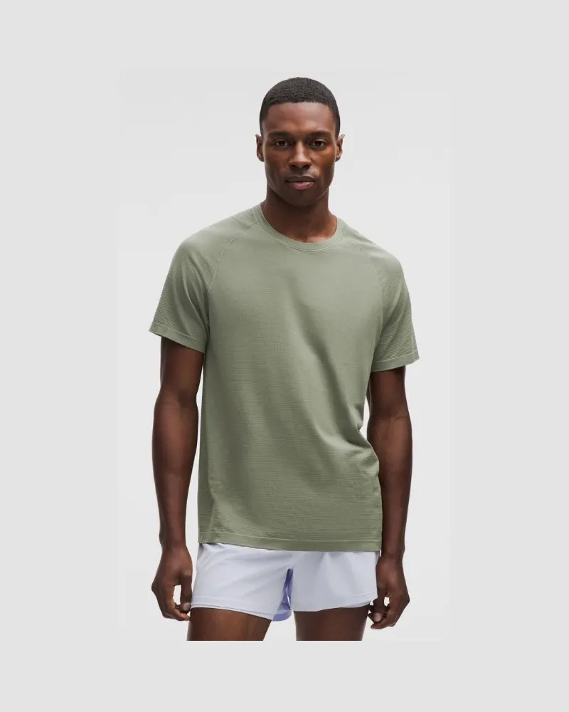 LULULEMON Metal Vent Tech T-Shirt für Männer – Größe in Bay Leaf Bay