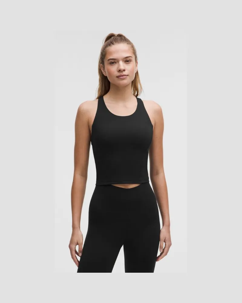 LULULEMON Wunder Train Racerback-Tanktop Mittlerer Halt für B/C-Cups für Frauen – Größe in Black Black