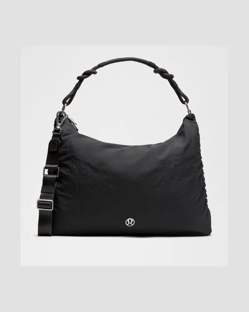 LULULEMON Wandelbare, raffbare Crossbody-Tasche Groß 16 L – Größe in Black Black