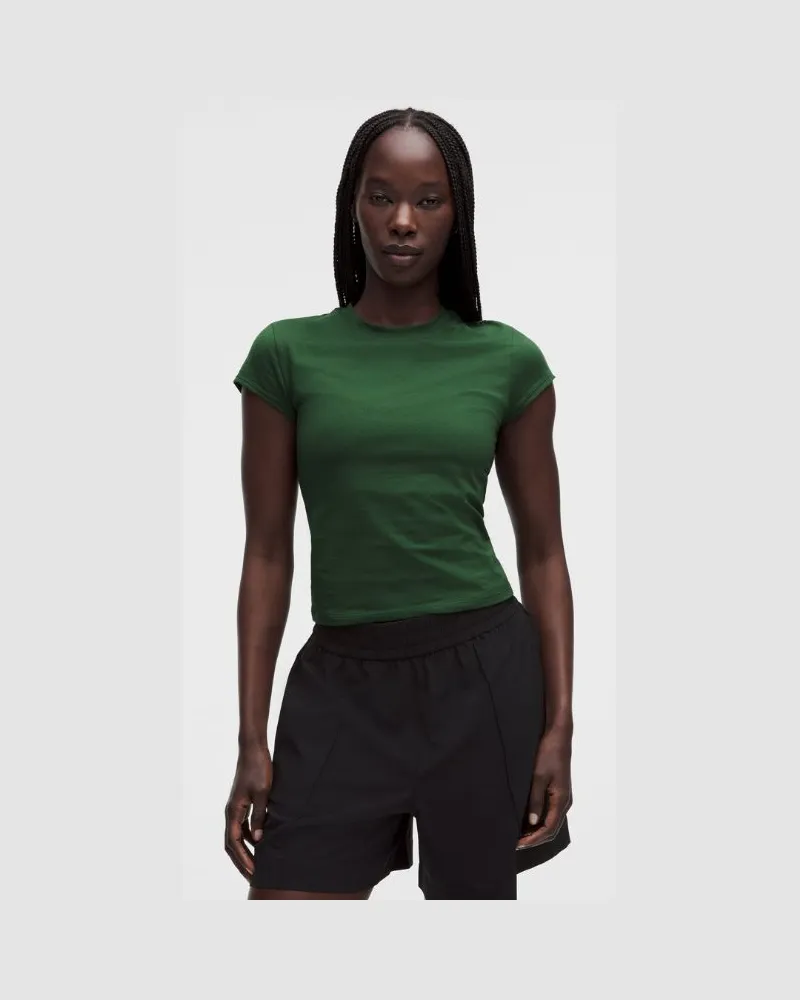 LULULEMON Baby Tee aus Bio- für Frauen – Größe in Ivy Grove Ivy