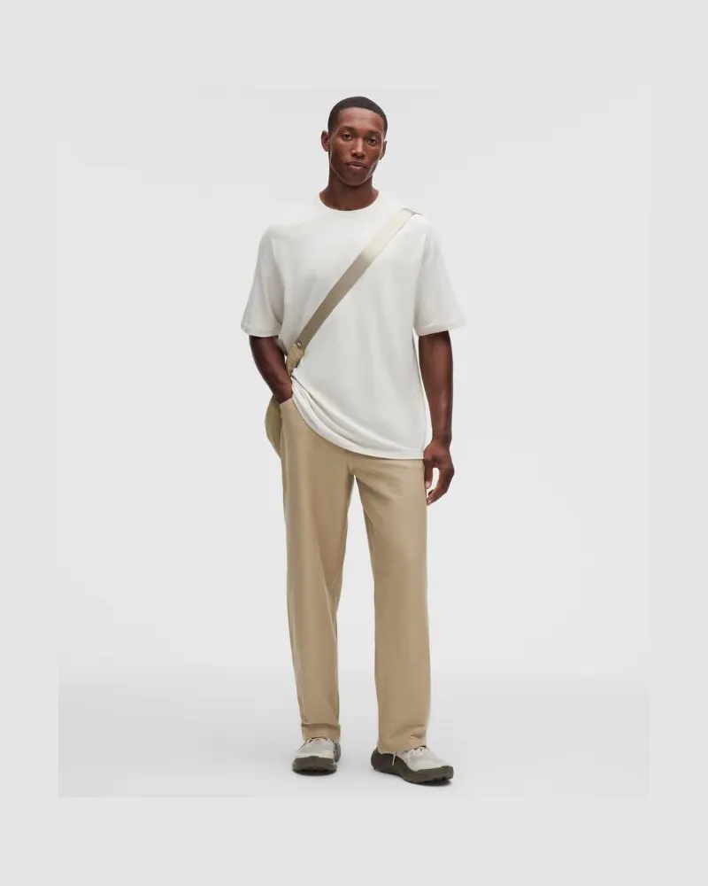 LULULEMON EasyFive Hose im Loose Fit mit geradem Bein für Männer – 81 cm – Khaki – Größe Rumble