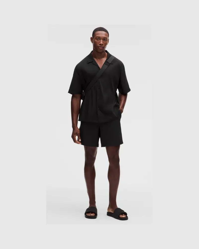 LULULEMON Crinkle Nylon Schwimmshorts Ohne Liner für Männer – 18 cm – Größe in Black Black