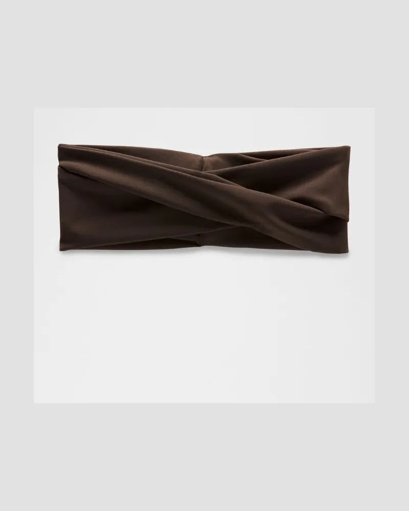 LULULEMON Überkreuztes Stirnband in Walnut Crunch Walnut
