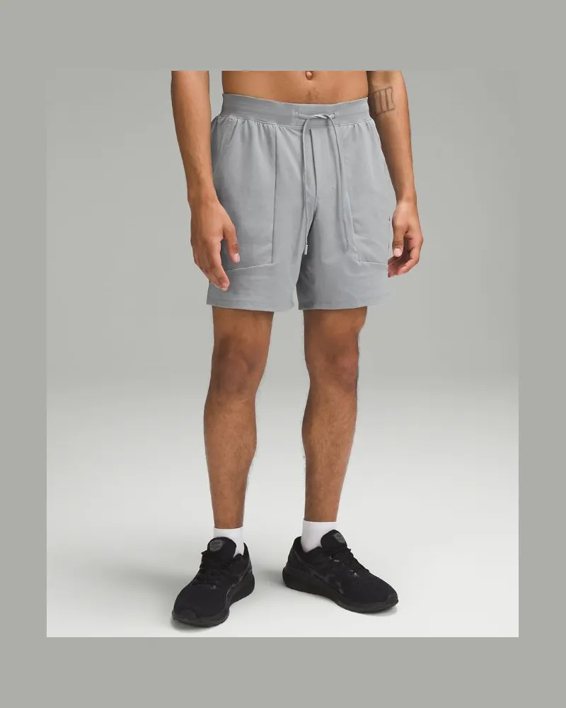 LULULEMON License to Train Shorts Ohne Liner für Männer – 18 cm – Größe in Rhino Grey Rhino