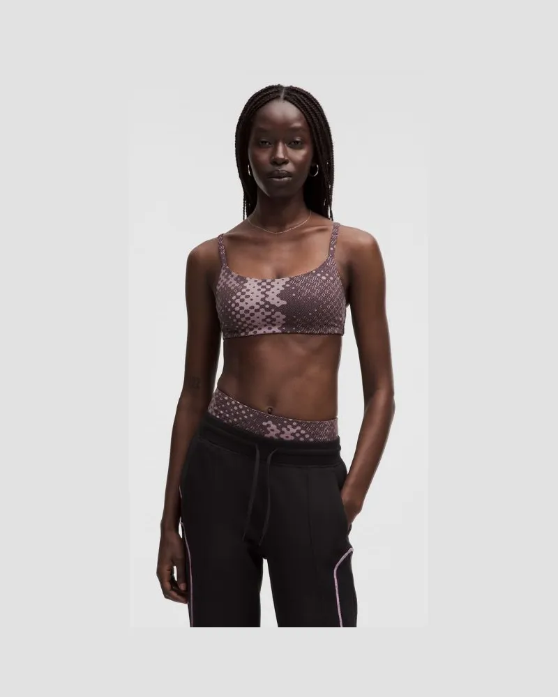 LULULEMON Wunder Train Racerback-BH mit leichtem Halt für A/B-Cups SLNSH Kollektion für Frauen – Größe in From Afar Black Sable Verbena From