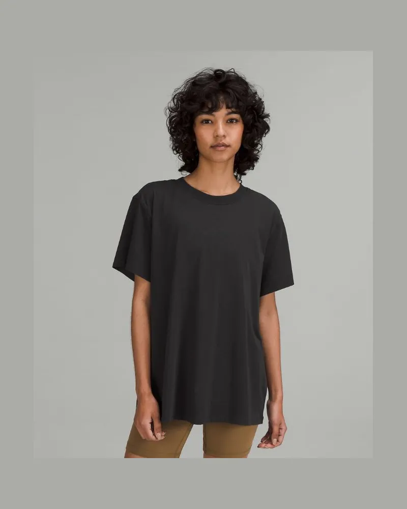 LULULEMON All Yours Baumwoll-T-Shirt für Frauen – Größe in Black Black